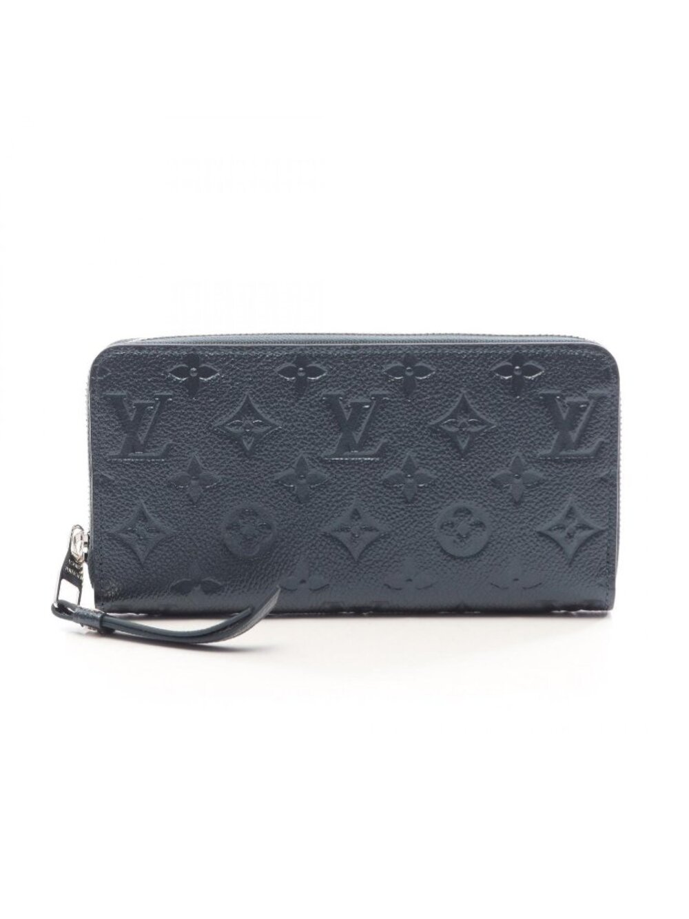 Louis Vuitton Round Wallet Zippy Shimmery Ink Leather